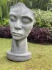 Product image 9 of the product “Dilan - Face looking to the left, 90 cm H | cast stone ”